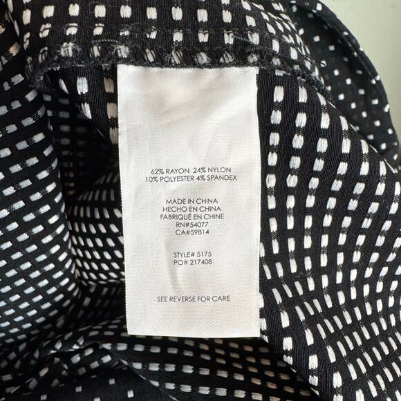 Cabi 5175 Seaside Chic Black & White Polka Dot Trousers Slim Leg Ankle Pants - Picture 9 of 10